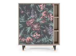 Aparador - 96х110х41 cm - BS6 - Dark Peonies, Latte