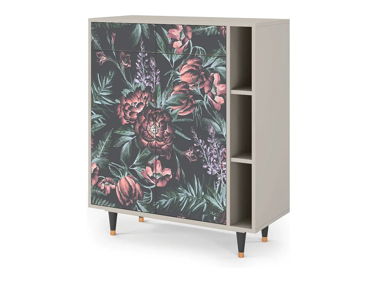 Aparador - 96х110х41 cm - BS6 - Dark Peonies, Arena