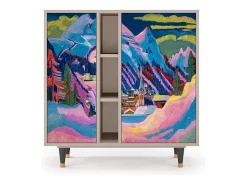 Aparador - 94х96х41 cm - BS5 - Davos Winter, Latte