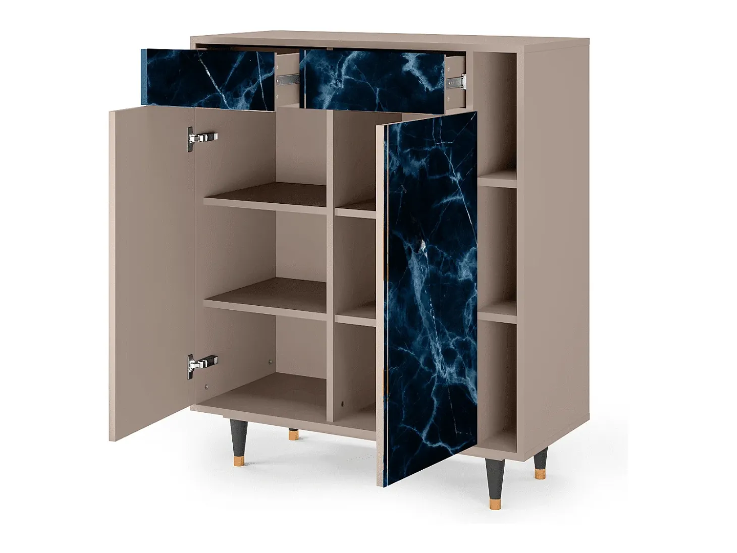Aparador - 96х110х41 cm - BS6 - Deep Ocean, Latte