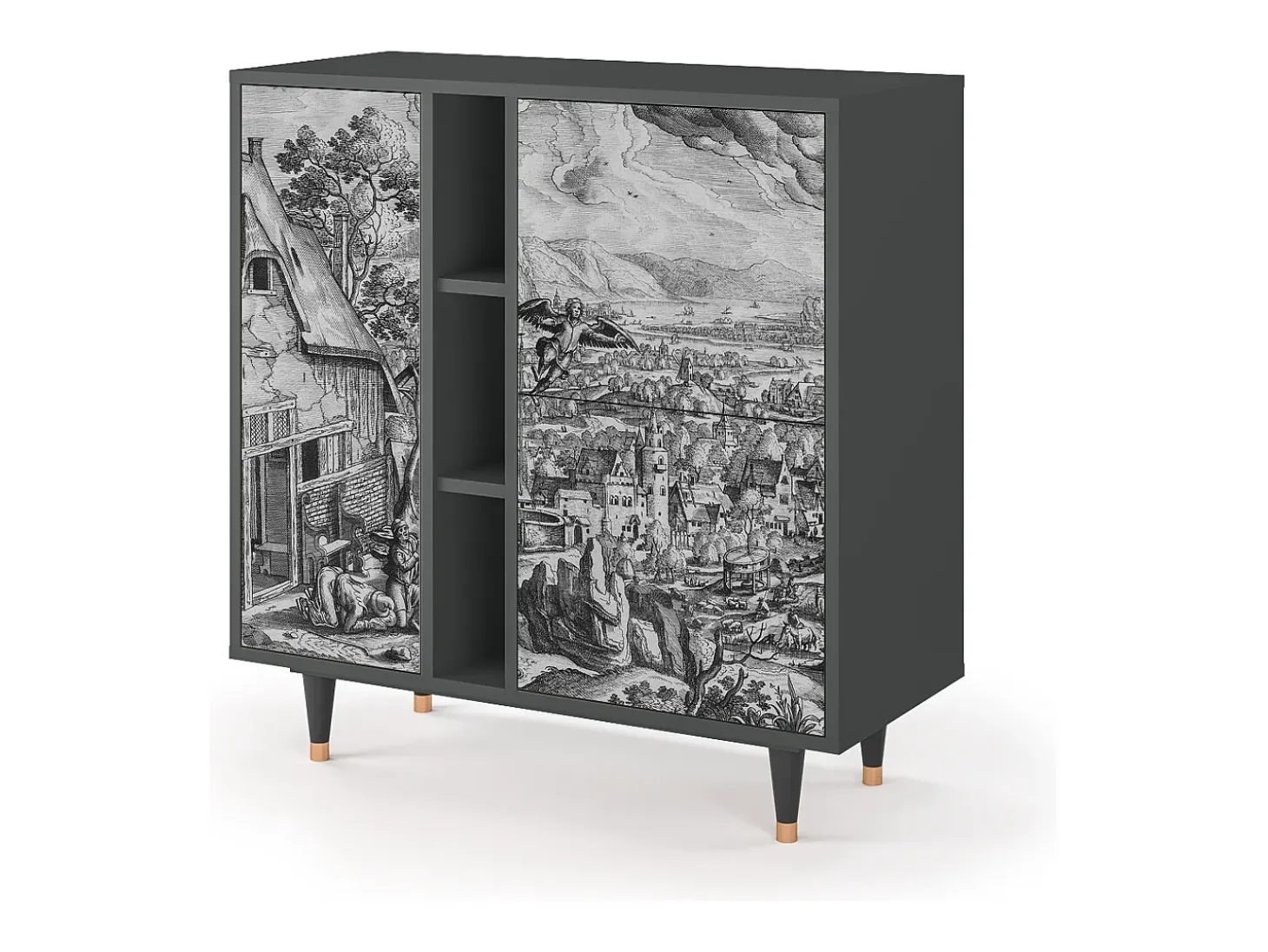 Aparador - 94х96х41 cm - BS5 - Departure, Antracita