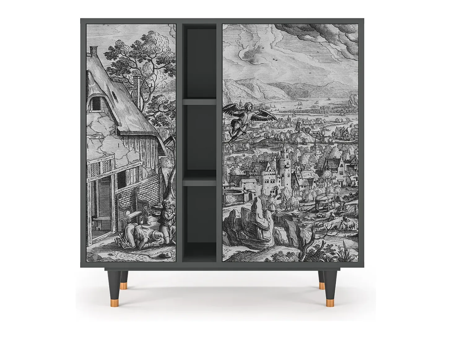 Aparador - 94х96х41 cm - BS5 - Departure, Antracita