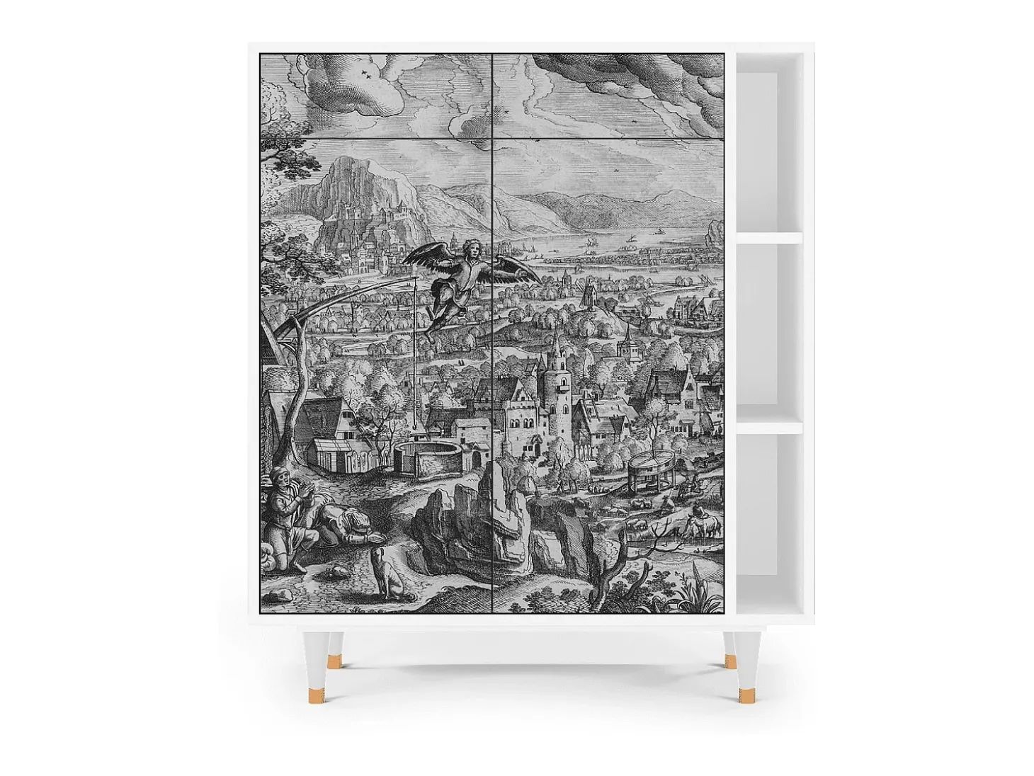 Aparador - 96х110х41 cm - BS6 - Departure, Blanco