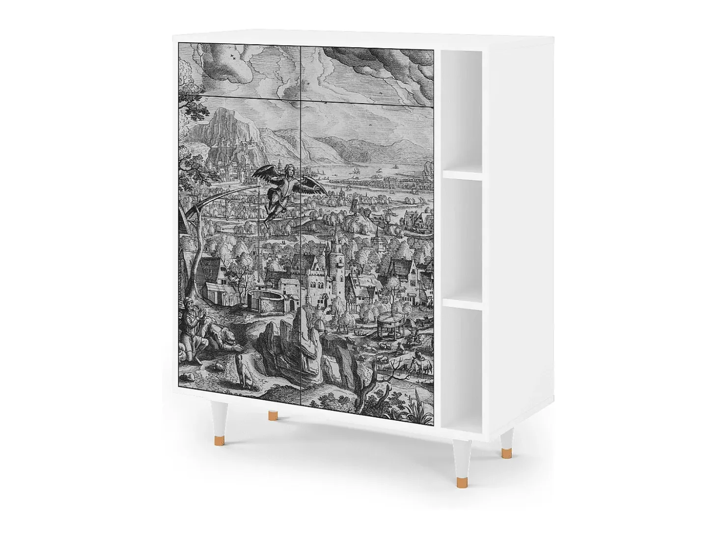Aparador - 96х110х41 cm - BS6 - Departure, Blanco