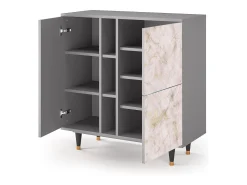 Aparador - 94х96х41 cm - BS5 - Dirty Roses, Gris