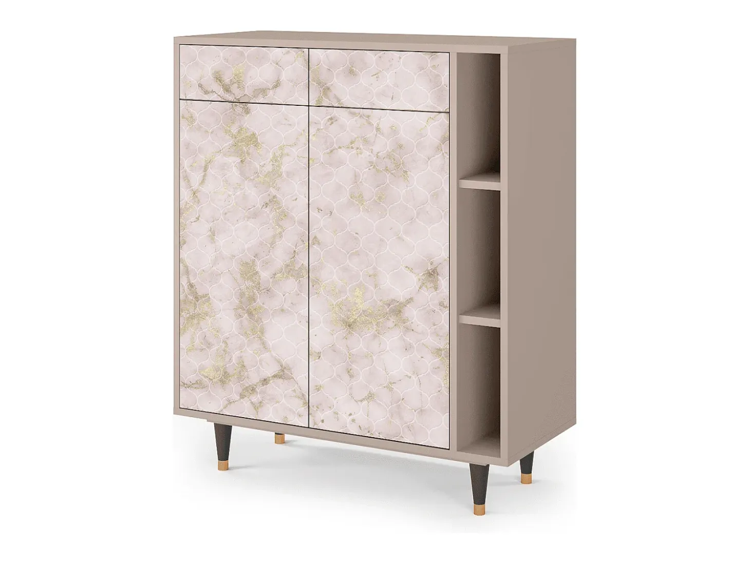 Aparador - 96х110х41 cm - BS6 - Dirty Roses, Latte