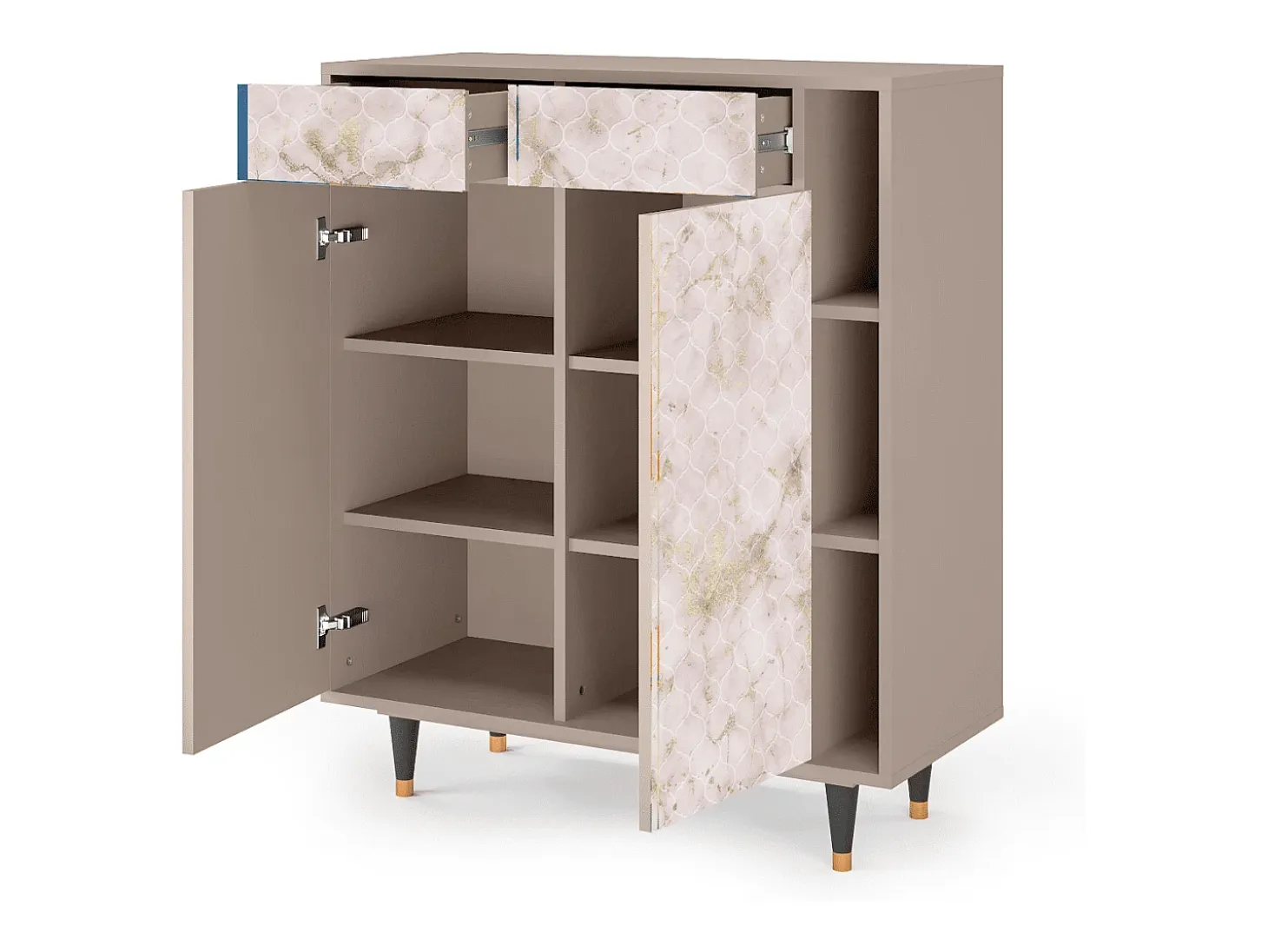 Aparador - 96х110х41 cm - BS6 - Dirty Roses, Latte