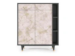 Aparador - 96х110х41 cm - BS6 - Dirty Roses, Antracita
