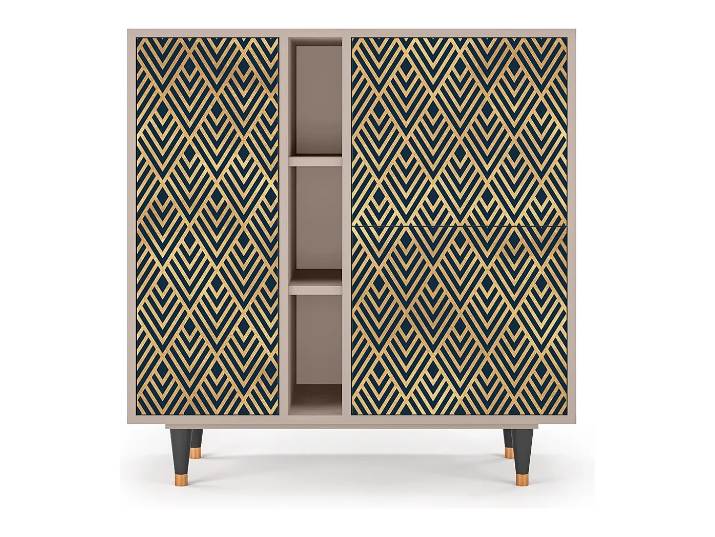 Aparador - 94х96х41 cm - BS5 - Egypt Triangles, Latte
