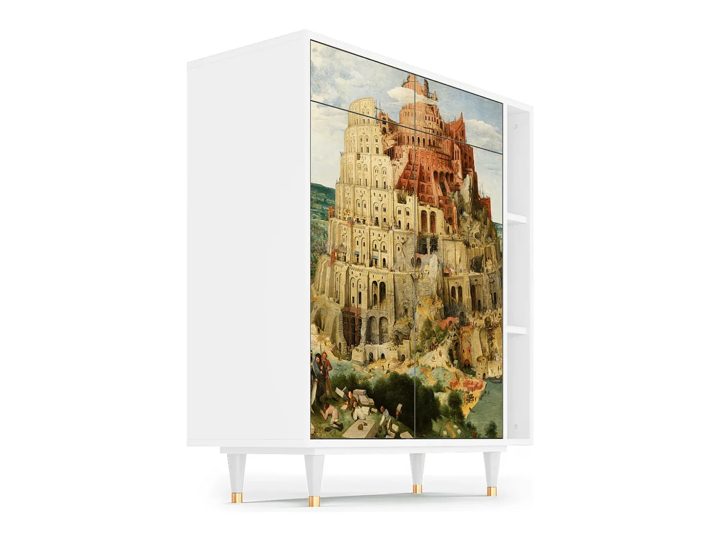 Aparador - 96х110х41 cm - BS6 - Elder The Tower, Blanco