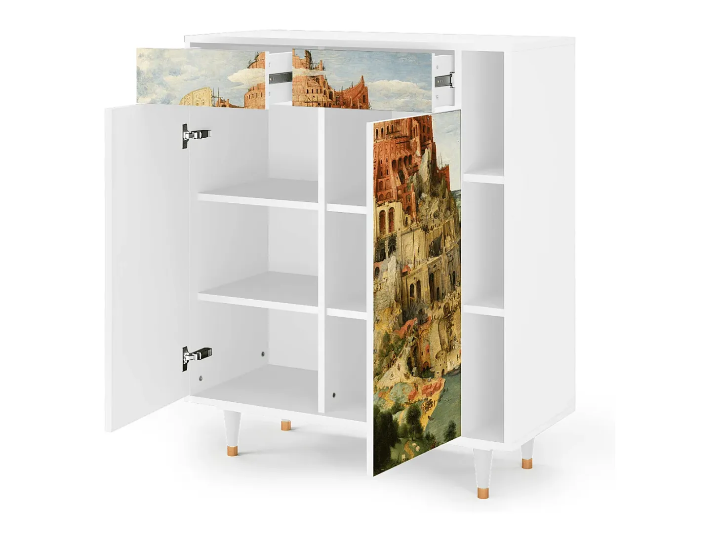 Aparador - 96х110х41 cm - BS6 - Elder The Tower, Blanco