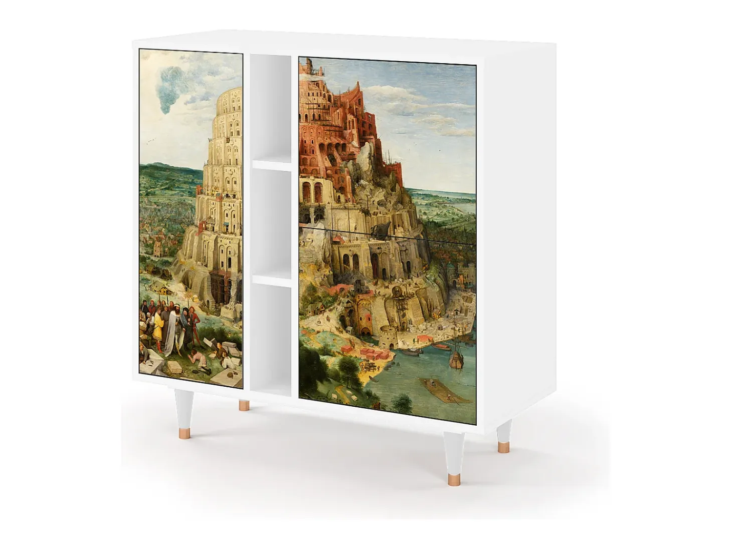 Aparador - 94х96х41 cm - BS5 - Elder The Tower, Blanco