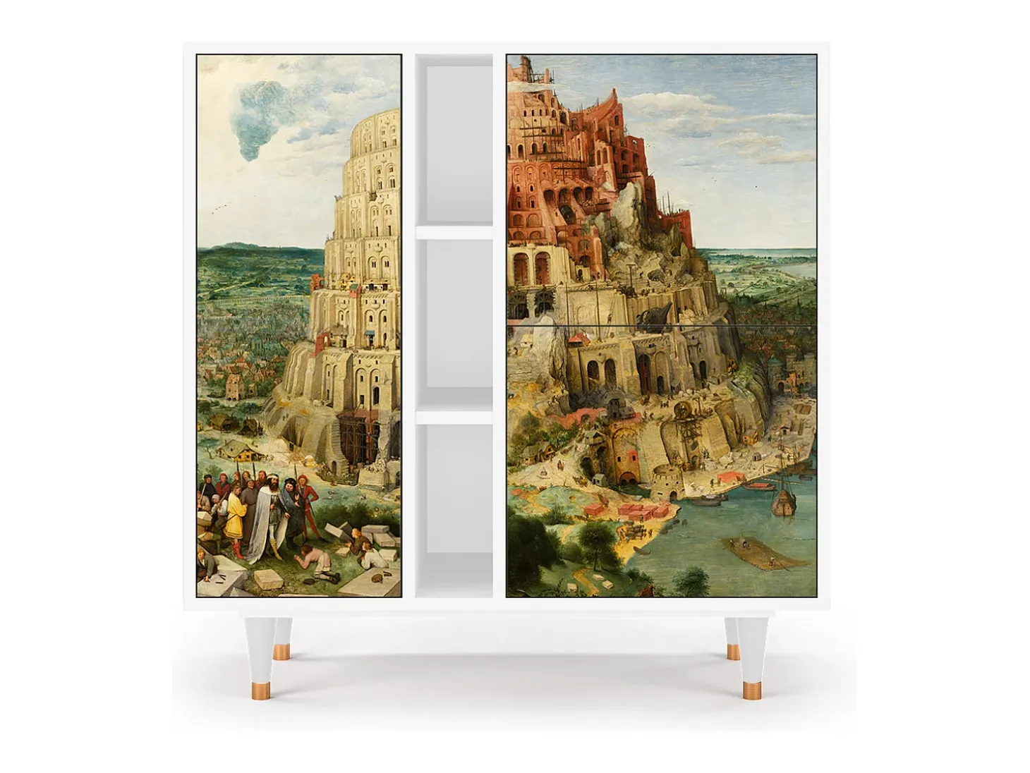 Aparador - 94х96х41 cm - BS5 - Elder The Tower, Blanco