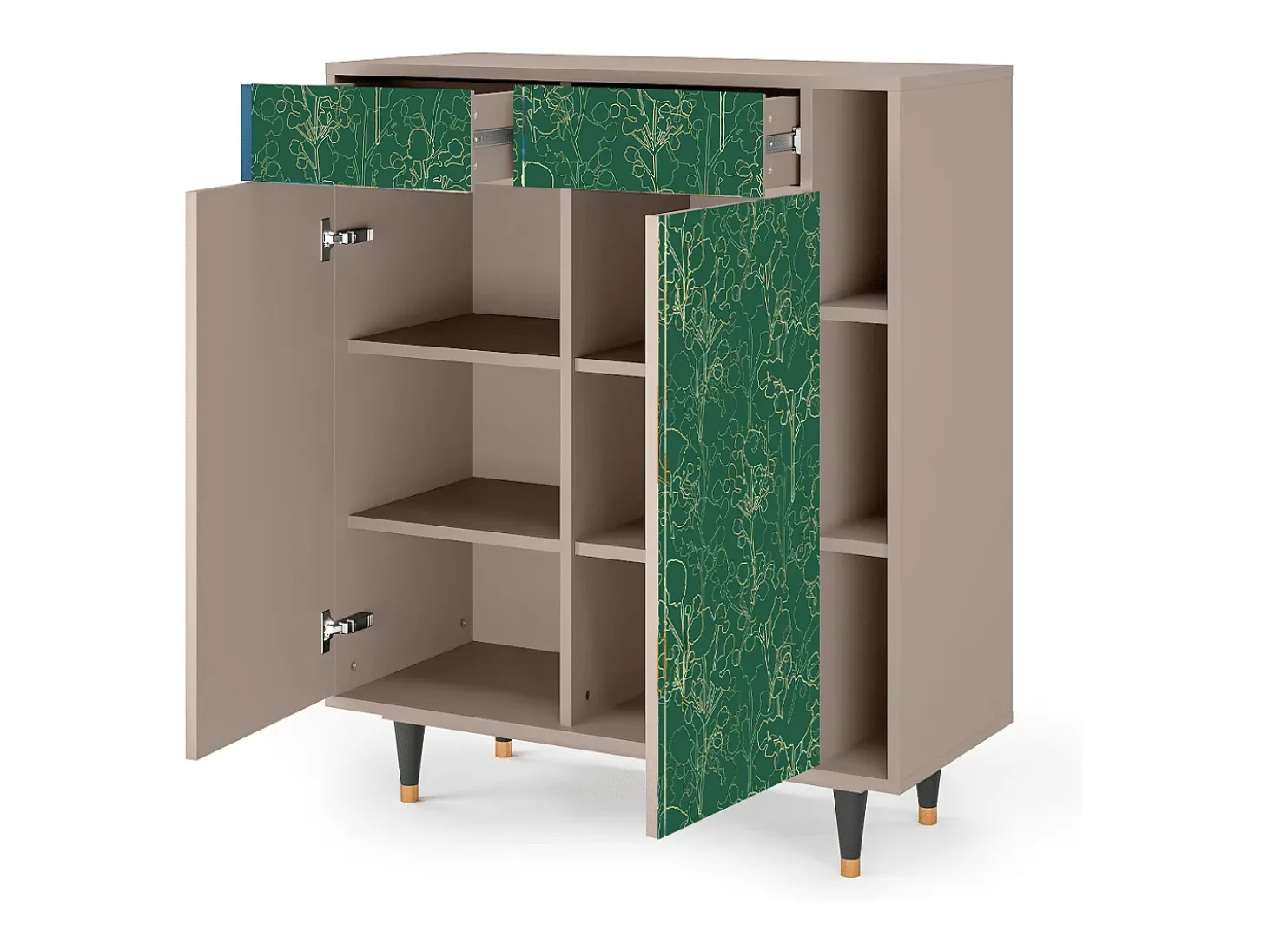 Aparador - 96х110х41 cm - BS6 - Emerald Forest, Latte