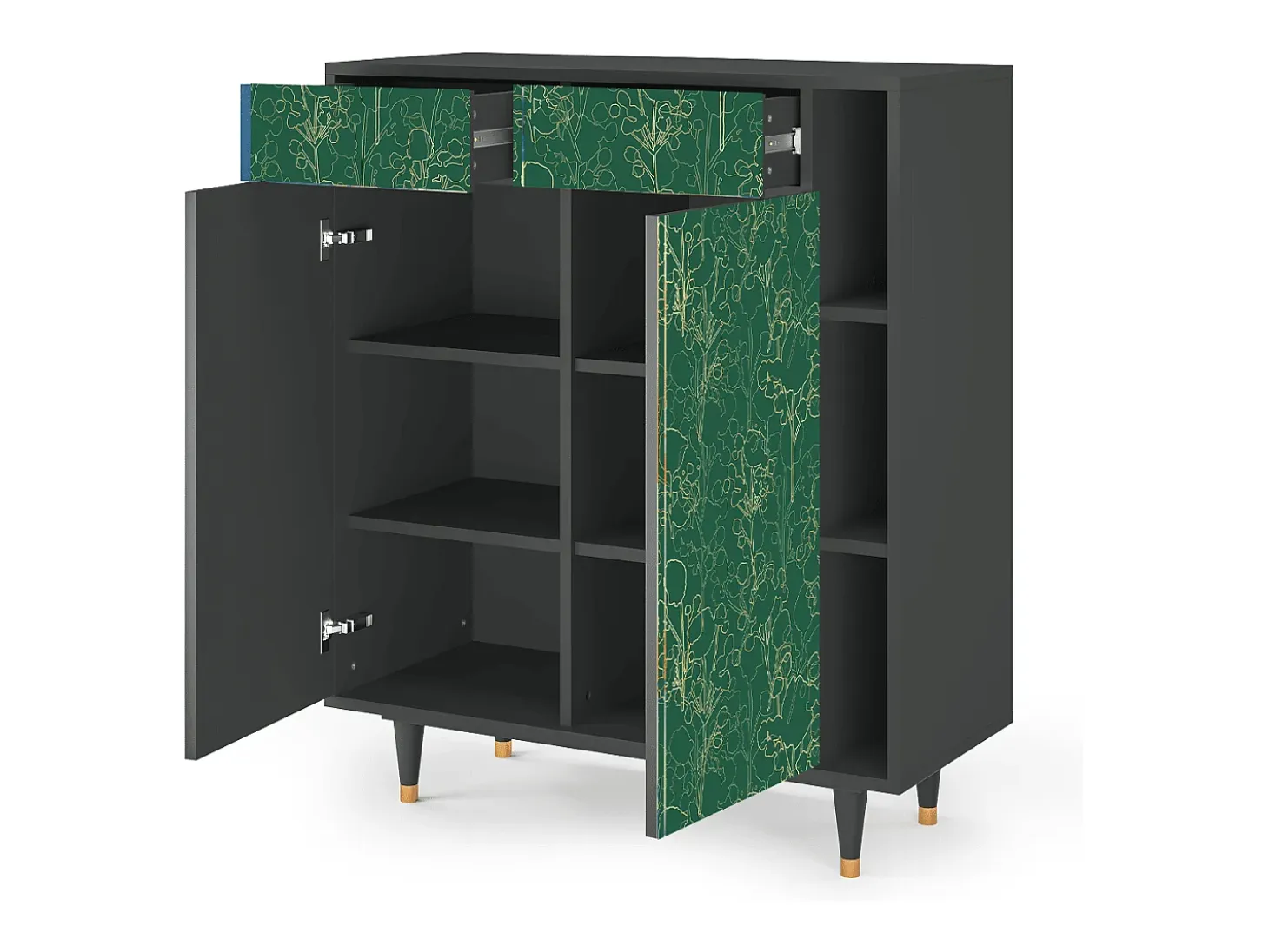 Aparador - 96х110х41 cm - BS6 - Emerald Forest, Antracita