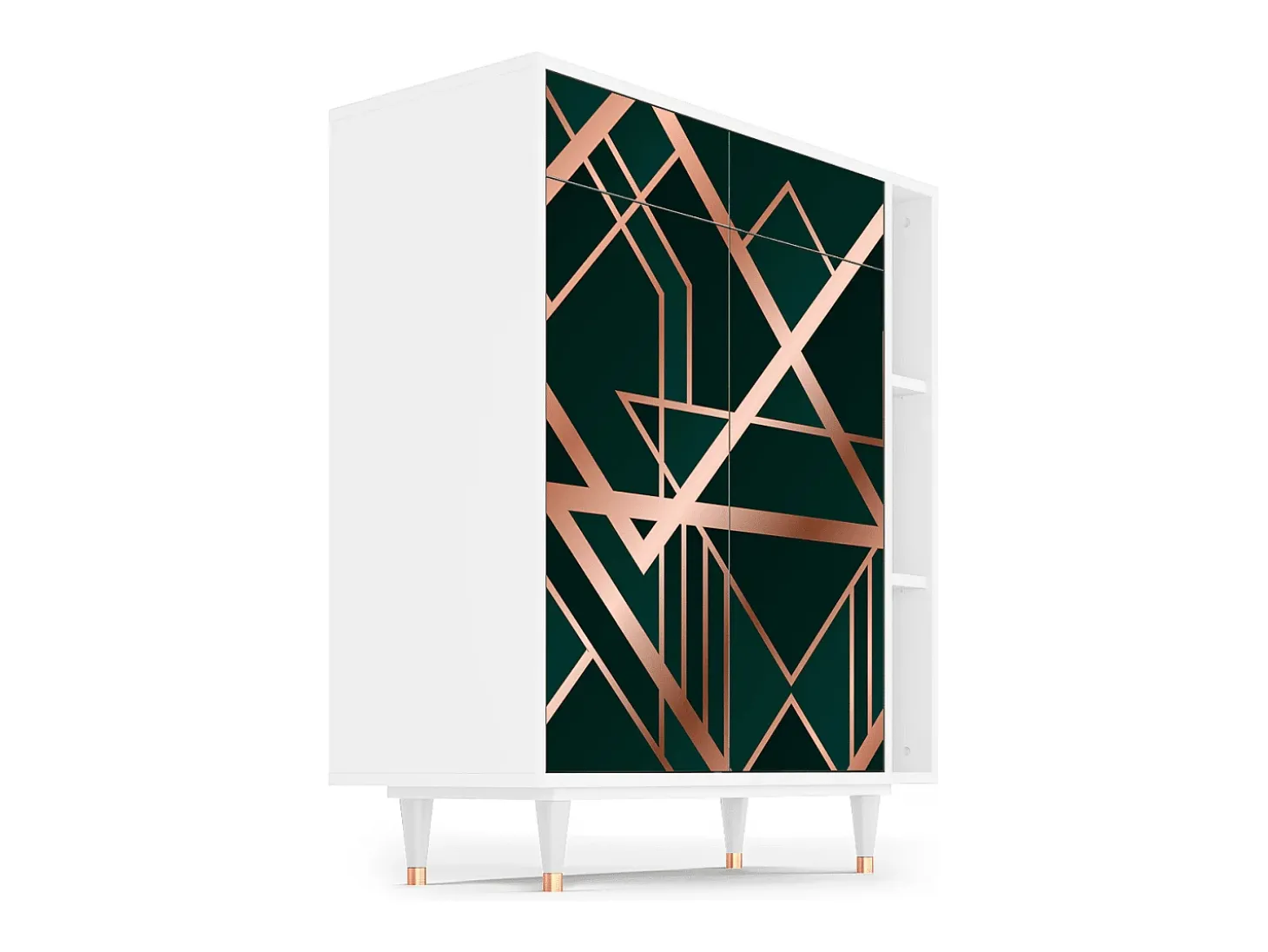 Aparador - 96х110х41 cm - BS6 - Emerald Gatsby, Blanco