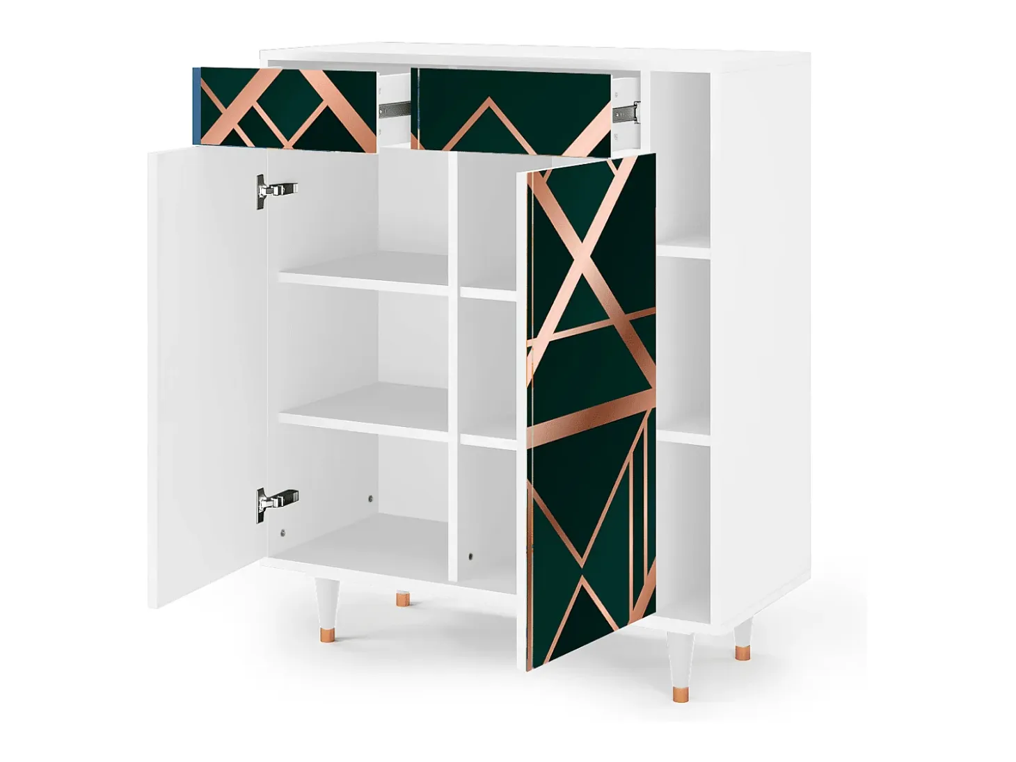 Aparador - 96х110х41 cm - BS6 - Emerald Gatsby, Blanco