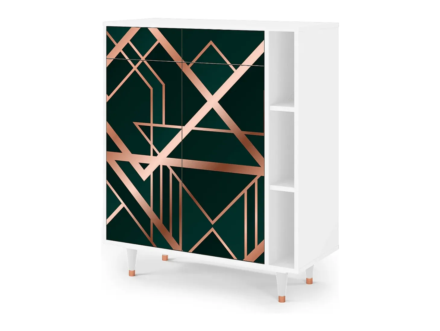 Aparador - 96х110х41 cm - BS6 - Emerald Gatsby, Blanco