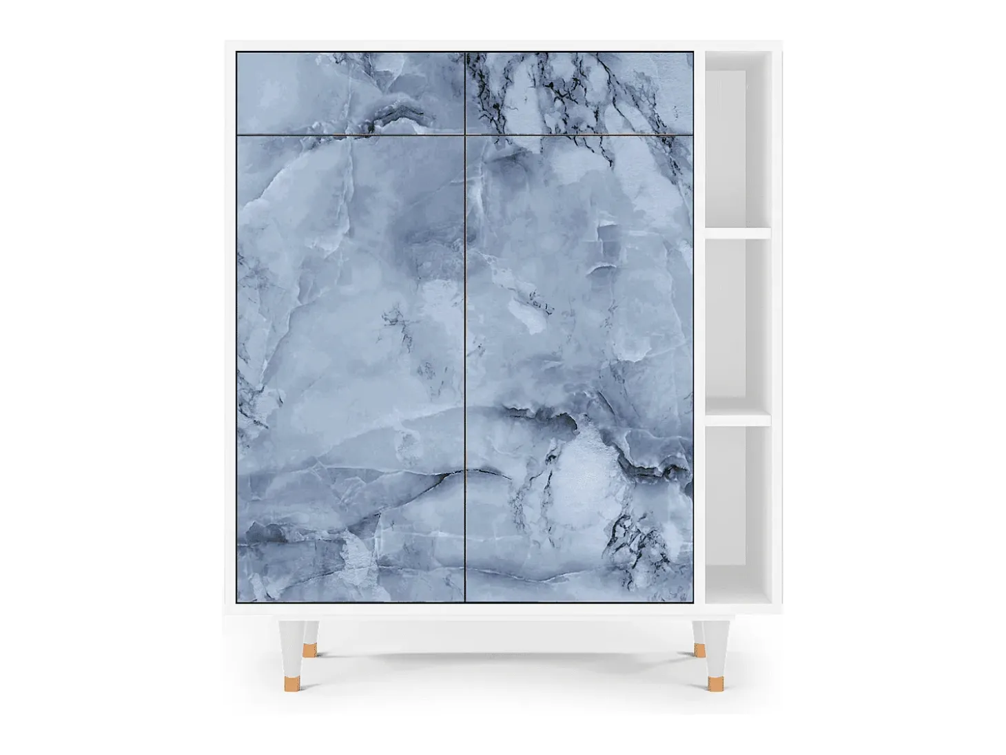 Aparador - 96х110х41 cm - BS6 - Feather Ice, Blanco