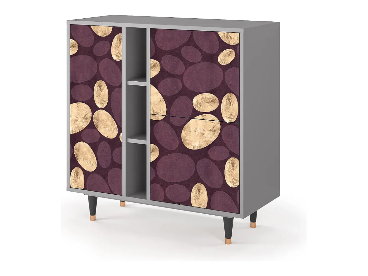 Aparador - 94х96х41 cm - BS5 - Fine Wine, Gris