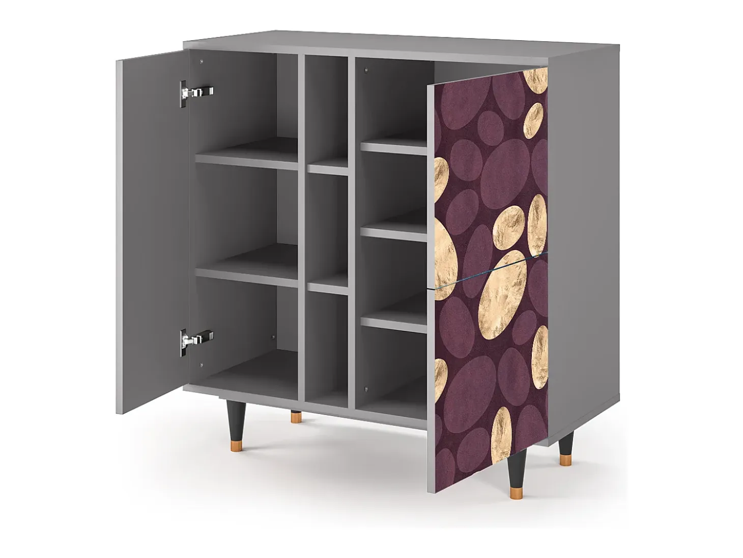 Aparador - 94х96х41 cm - BS5 - Fine Wine, Gris