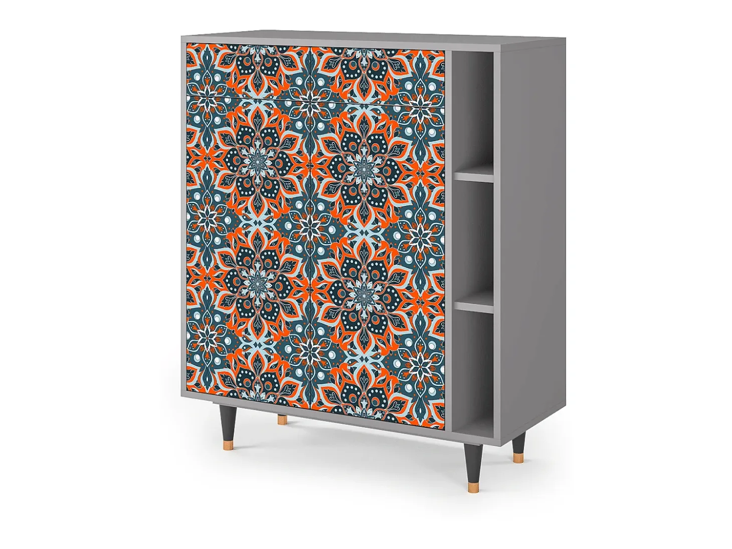 Aparador - 96х110х41 cm - BS6 - Fire Beetle, Gris