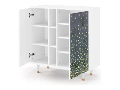 Aparador - 94х96х41 cm - BS5 - Foggy Lights, Blanco