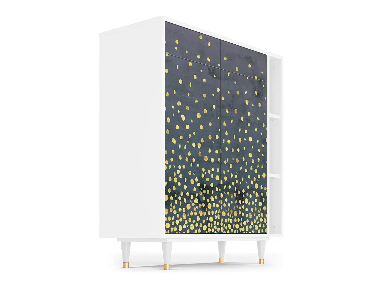 Aparador - 96х110х41 cm - BS6 - Foggy Lights, Blanco