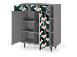 Aparador - 96х110х41 cm - BS6 - Geometric Madness, Gris