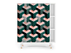 Aparador - 96х110х41 cm - BS6 - Geometric Madness, Blanco