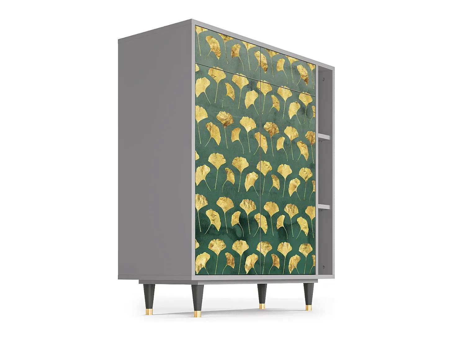 Aparador - 96х110х41 cm - BS6 - Gingko leaves, Gris