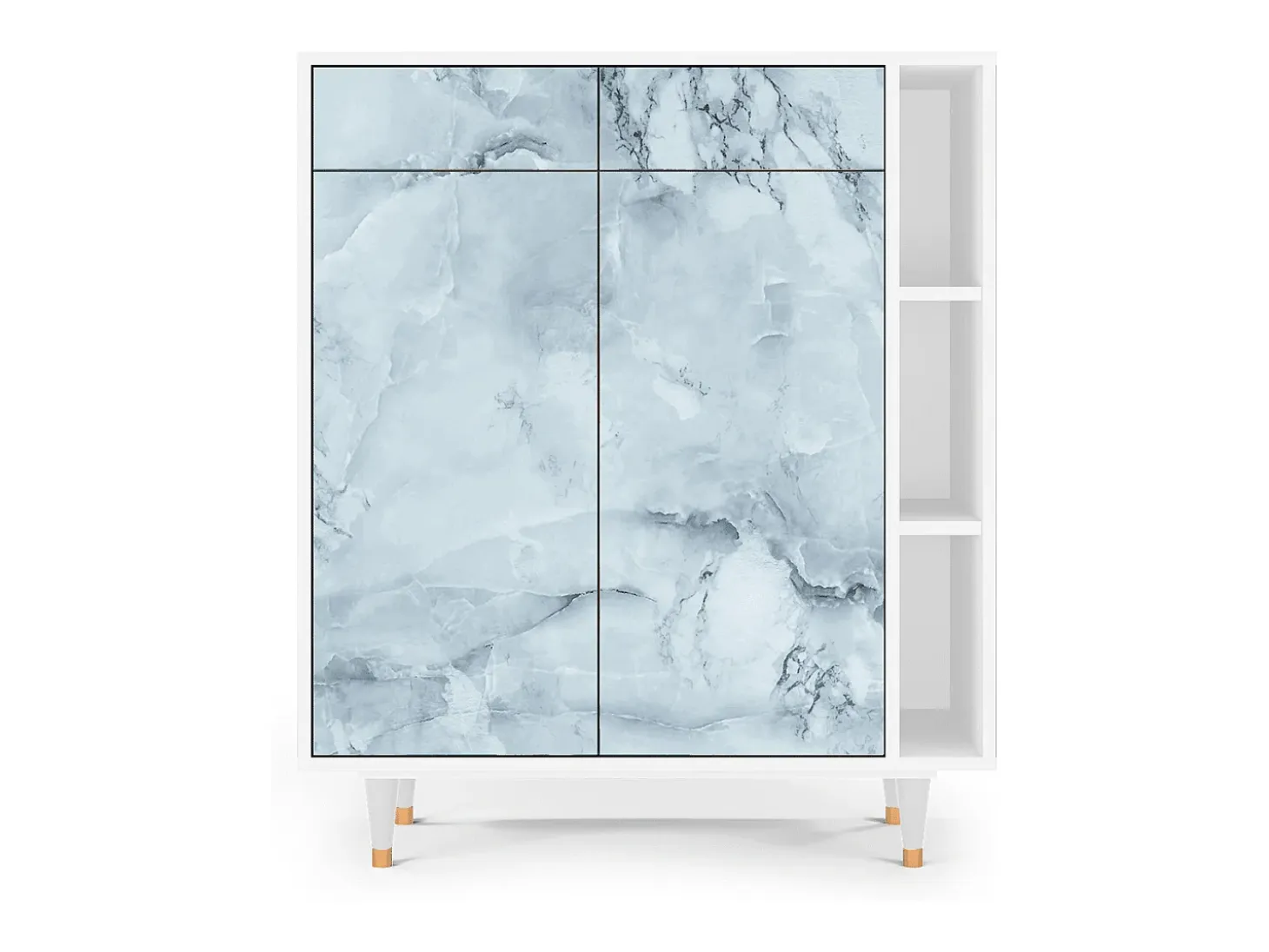 Aparador - 96х110х41 cm - BS6 - Glacial Colour, Blanco