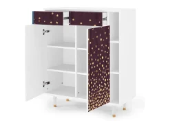 Aparador - 96х110х41 cm - BS6 - Glowworms, Blanco