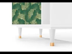 Aparador - 96х110х41 cm - BS6 - Gold Ginkgo, Blanco