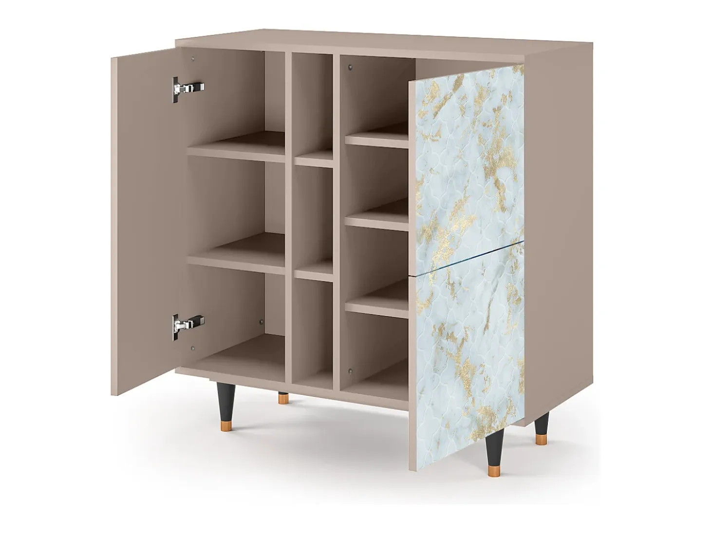 Aparador - 94х96х41 cm - BS5 - Golden Waves, Latte