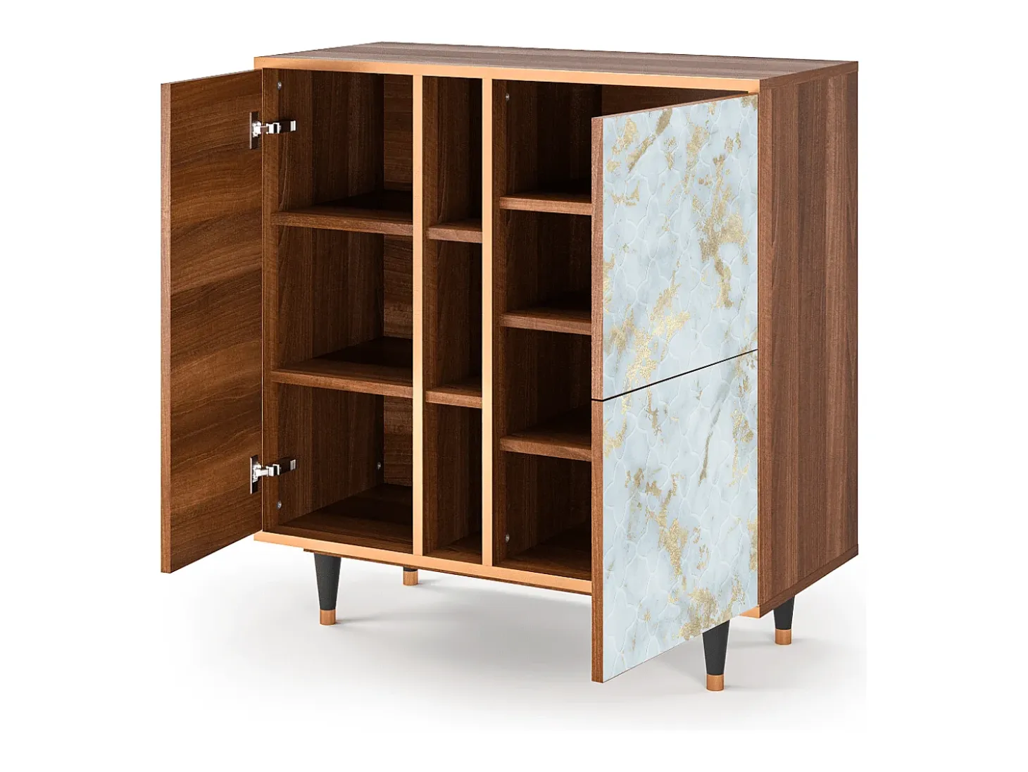 Aparador - 94х96х41 cm - BS5 - Golden Waves, Nogal