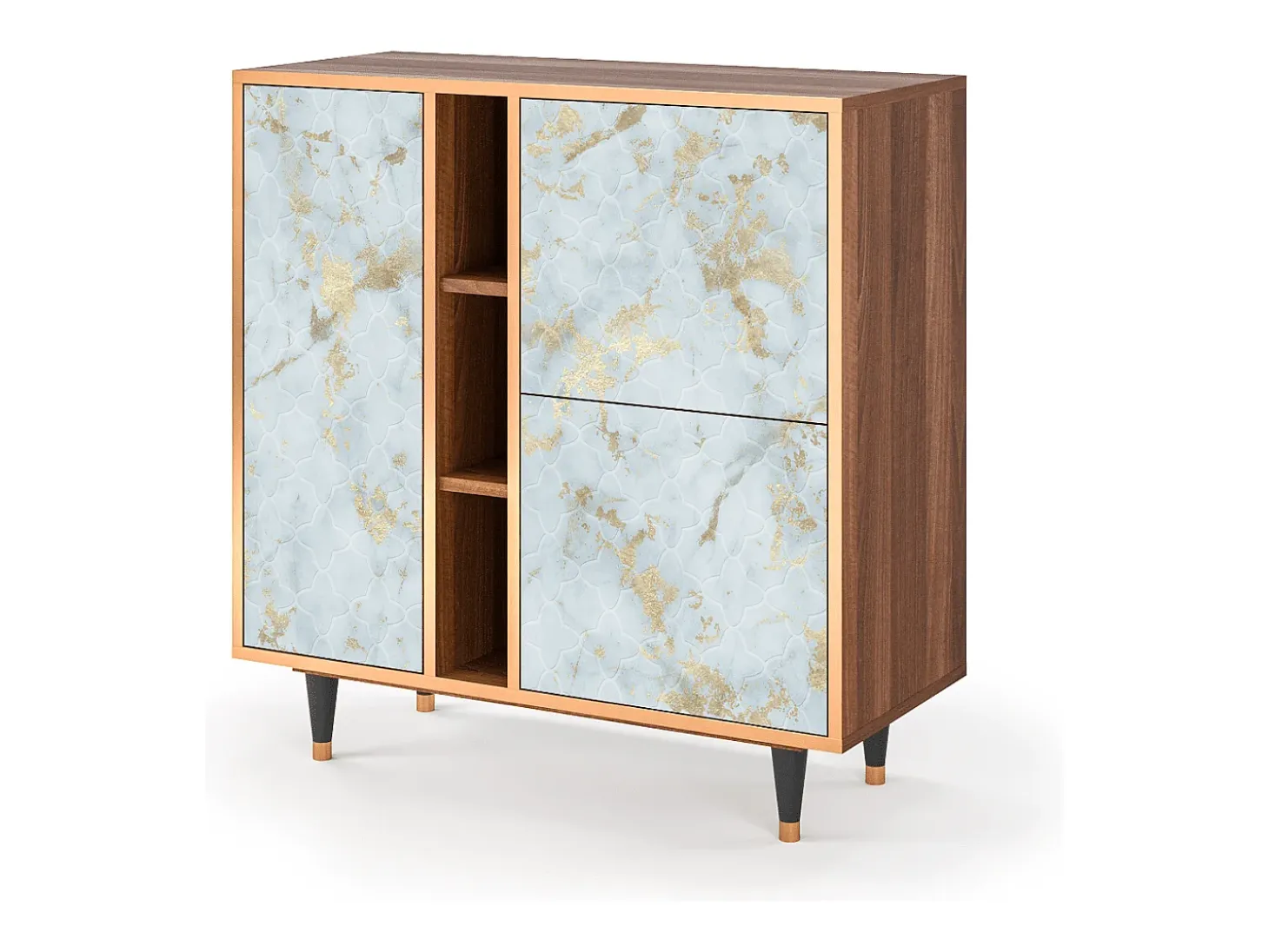 Aparador - 94х96х41 cm - BS5 - Golden Waves, Nogal