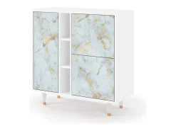 Aparador - 94х96х41 cm - BS5 - Golden Waves, Blanco