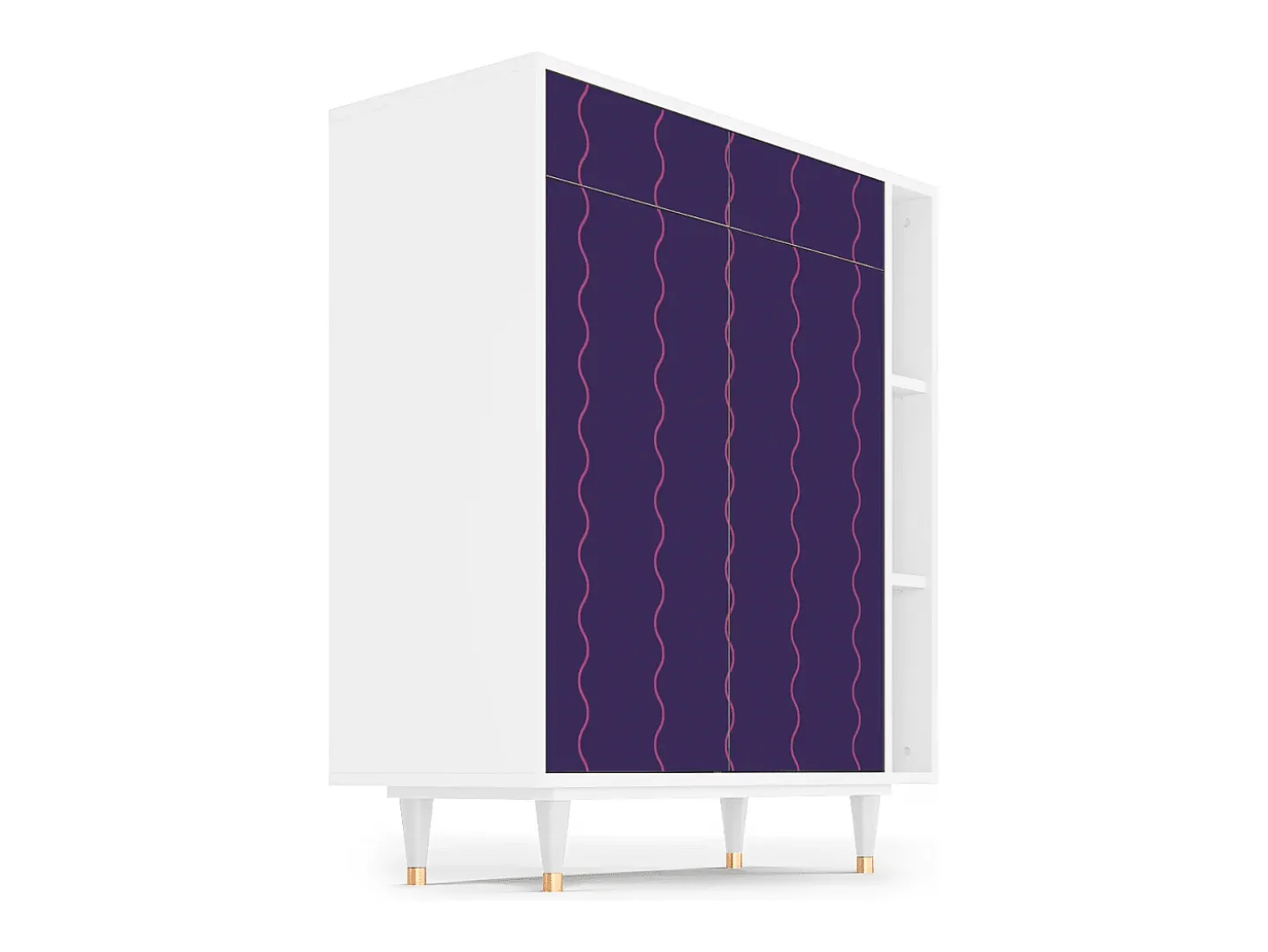 Aparador - 96х110х41 cm - BS6 - Grape Maccaroni, Blanco