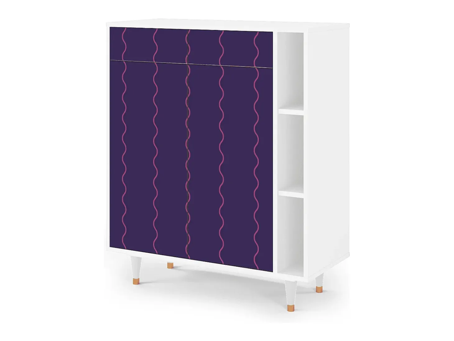 Aparador - 96х110х41 cm - BS6 - Grape Maccaroni, Blanco