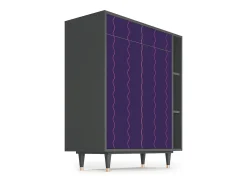Aparador - 96х110х41 cm - BS6 - Grape Maccaroni, Antracita