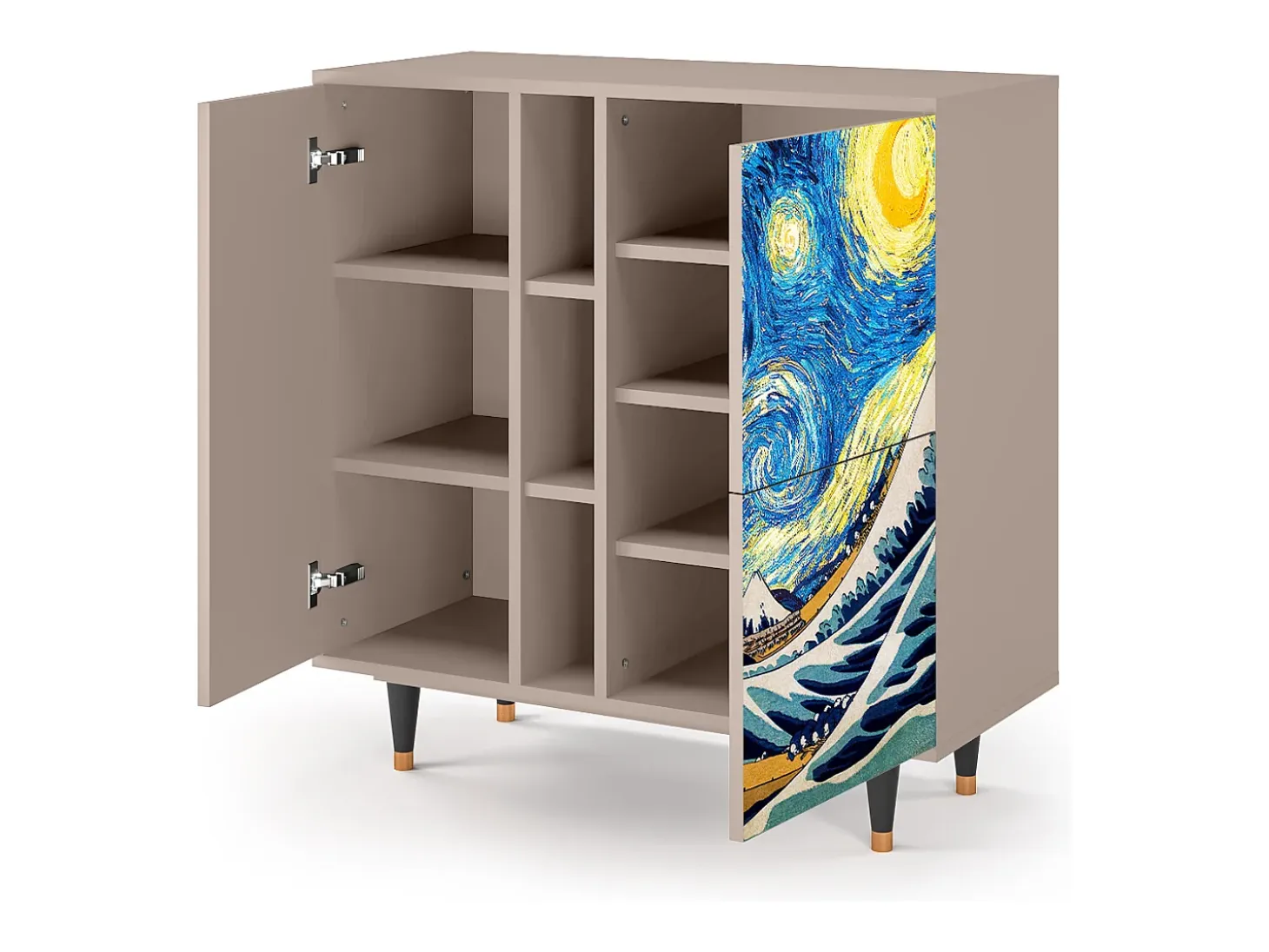 Aparador - 94х96х41 cm - BS5 - Great Wave, Latte