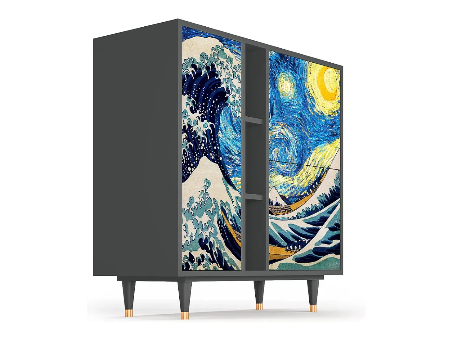 Aparador - 94х96х41 cm - BS5 - Great Wave, Antracita