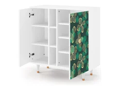 Aparador - 94х96х41 cm - BS5 - Green Flower, Blanco