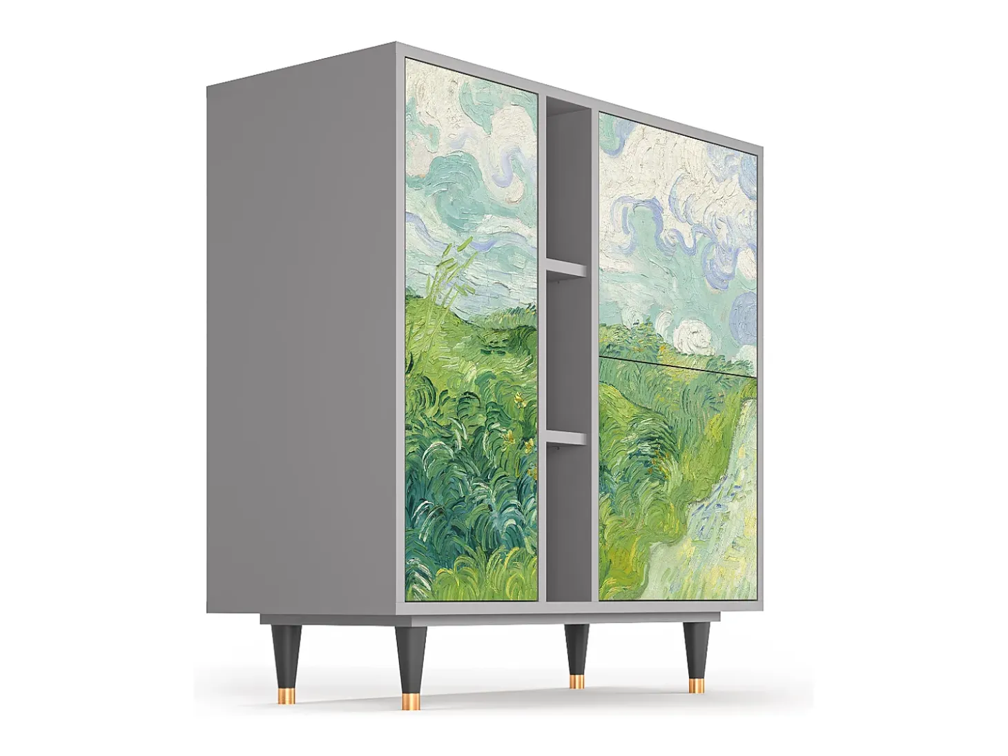 Aparador - 94х96х41 cm - BS5 - Green Wheat Fields, Gris