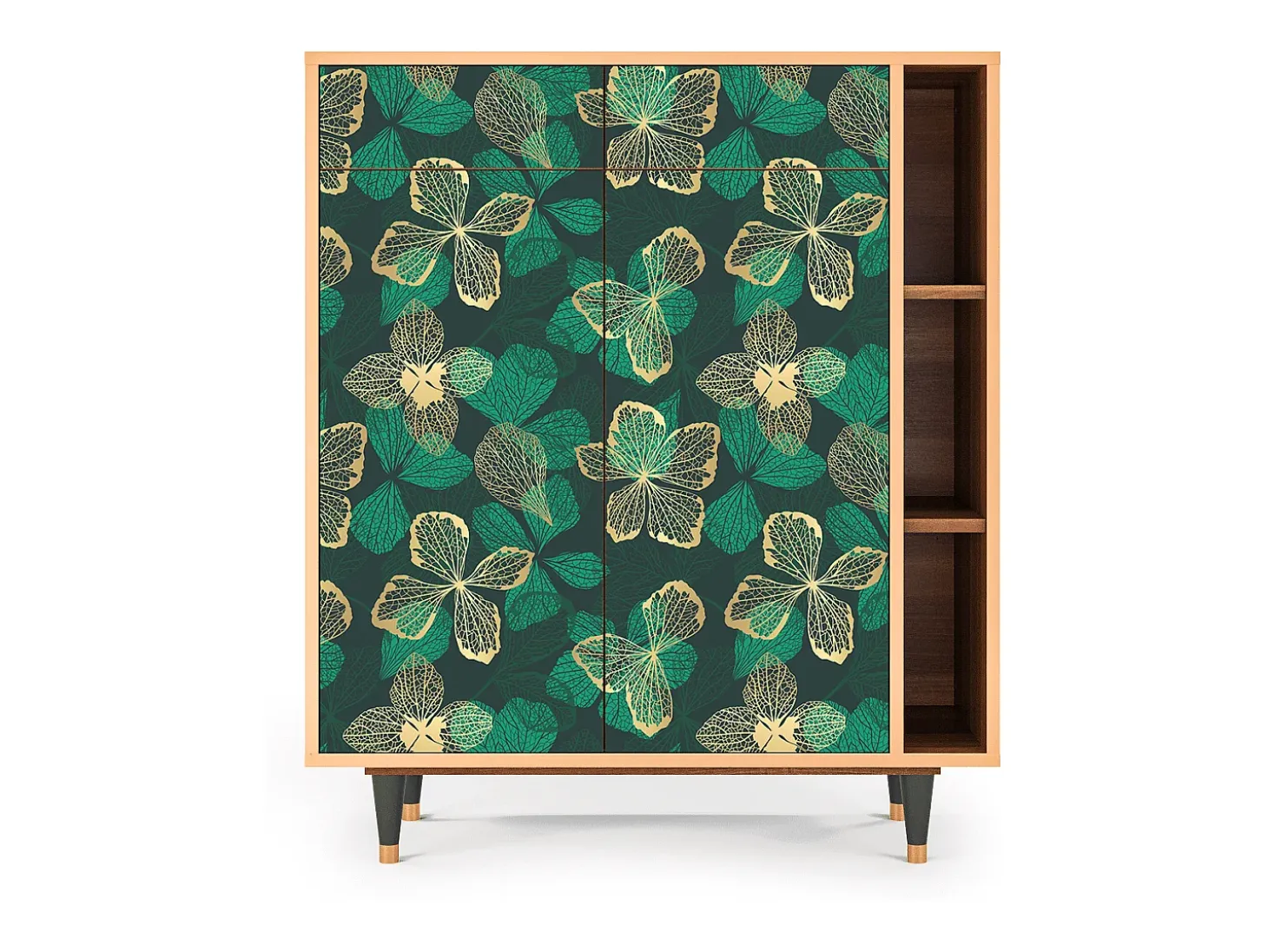 Aparador - 96х110х41 cm - BS6 - Green Flower, Nogal