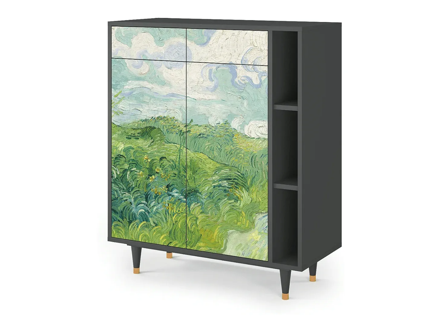 Aparador - 96х110х41 cm - BS6 - Green Wheat Fields, Antracita