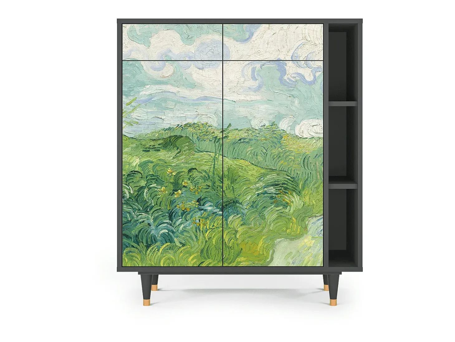 Aparador - 96х110х41 cm - BS6 - Green Wheat Fields, Antracita