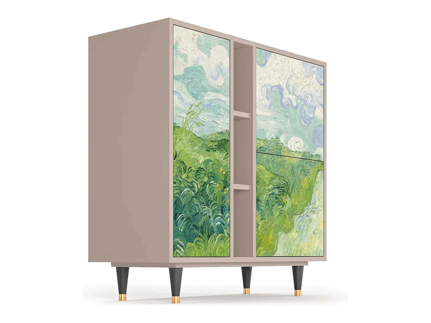 Aparador - 94х96х41 cm - BS5 - Green Wheat Fields, Latte