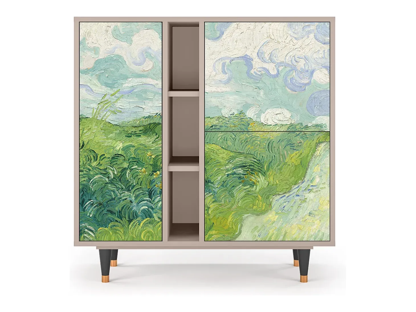 Aparador - 94х96х41 cm - BS5 - Green Wheat Fields, Latte